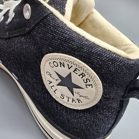 Converse Chuck Taylor All Star Denim Black High Top Sneakers Unisex Size 8 - Picture 6 of 14